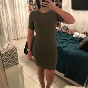 SOLD Olive green bodycon dress *3/$25